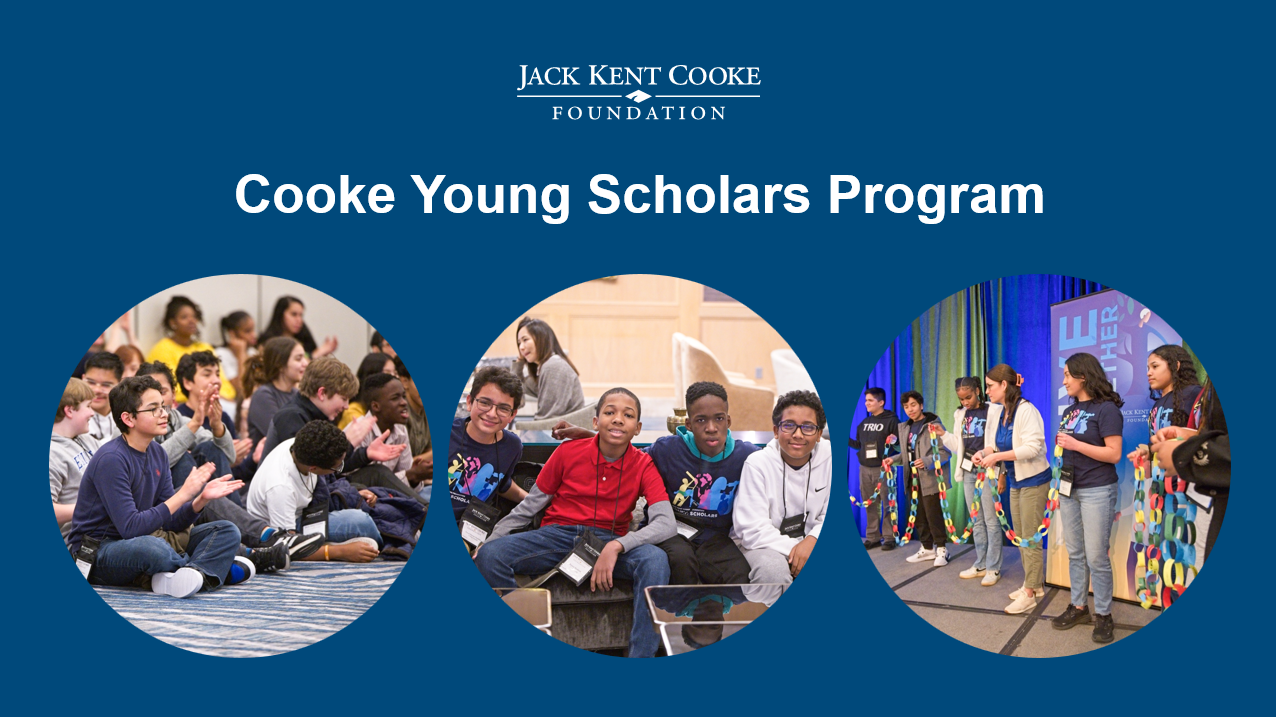 Introduction to the Cooke Young Scholars Program Johns Hopkins Center